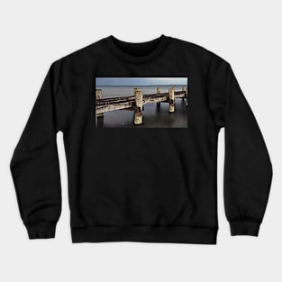 The old boat dock Crewneck Sweatshirt